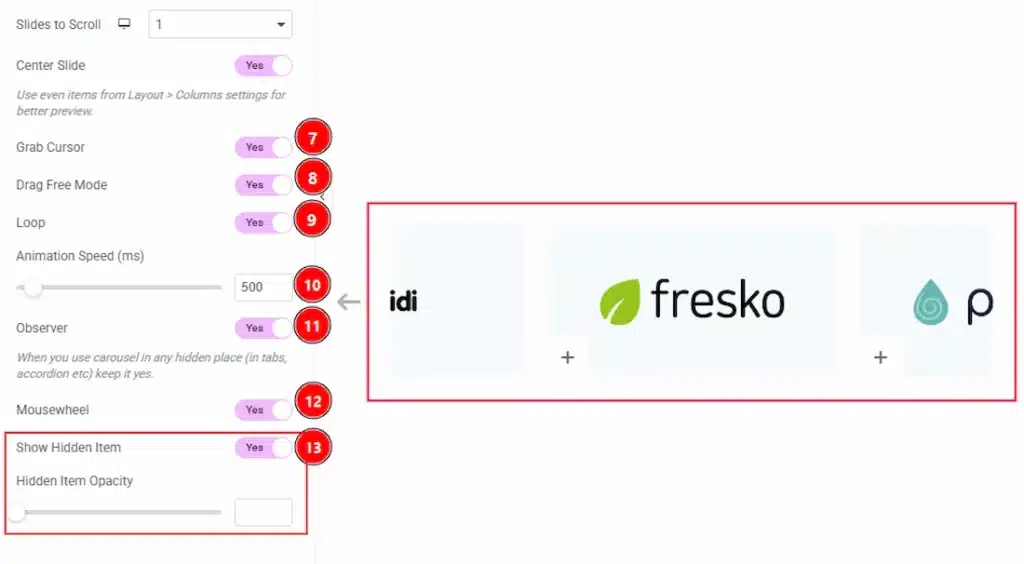 Carousel Settings 02