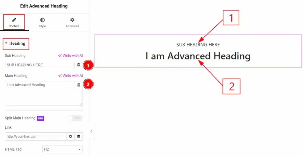Advanced Heading - C. Heading 01